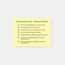 Wekelijkse checklist voor afkortingen - gewoon