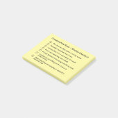 Wekelijkse checklist voor afkortingen - gewoon post-it® notes (Schuin)