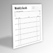 Wekelijkse doelen Notitieblok