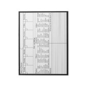 Wekelijkse e-mailkalender - Personaliseren Notitieblok (Linkerzijde)