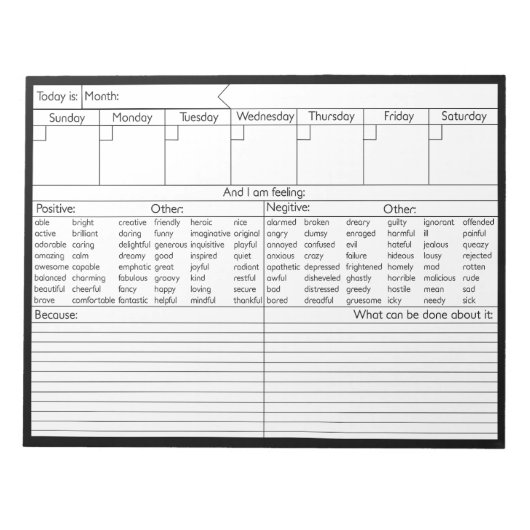 Wekelijkse e-mailkalender - Personaliseren Notitieblok (Voorkant)