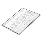 Wekelijkse Emotion Calendar V2 - Personaliseren Notitieblok (Schuin)