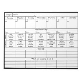 Wekelijkse Emotion Calendar V2 - Personaliseren Notitieblok