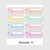 Wekelijkse herinnering aan de vitaminegeneesmiddel sticker (Vel)