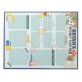 Wekelijkse kalender met Afbeeldingen Boerderij Notitieblok (Voorkant)