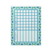 Wekelijkse kerstorganisator Mannen van Fun Boy Notitieblok (Linkerzijde)