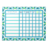 Wekelijkse kerstorganisator Mannen van Fun Boy Notitieblok (Voorkant)