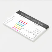 Wekelijkse klusjes voor kinderen Post-It-notities Post-it® Notes (Schuin)