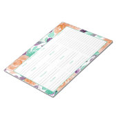 Wekelijkse maaltijdplan en lijst van kruidenierswa notitieblok (Schuin)