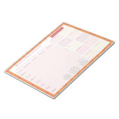 Wekelijkse maaltijdplankzomerkat notitieblok (Schuin)