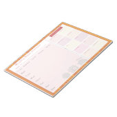 Wekelijkse maaltijdplankzomerstapes notitieblok (Schuin)