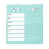 Wekelijkse Maaltijdplanner en Boodschappenlijst No Notitieblok (Voorkant)