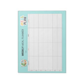 Wekelijkse Maaltijdplanner Gezonde Eetroutine Notitieblok (Linkerzijde)