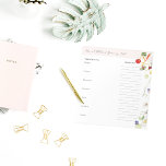 Wekelijkse maaltijdplanner met basislijst notitieblok<br><div class="desc">Plan uw week met gemak met behulp van dit prachtig ontworpen Weekly Meal Planner-Notitieblok met boodschappenlijst, ideaal voor gezondheidscoaches, voedingsdeskundigen, wellnessprofessionals en iedereen die graag in stijl georganiseerd blijft. Dit dual-purpose notitieblok biedt ruimte om maaltijden te plannen van maandag tot en met zondag aan de linkerkant, met een bijpassende gelijnde...</div>
