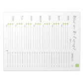 Wekelijkse maaltijdplanner met Notitieblok op de l (Voorkant)