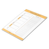 Wekelijkse maaltijdplanner Neutrale kleuren Notitieblok (Schuin)