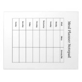 Wekelijkse Maaltijdplanner Notitieblok (Voorkant)