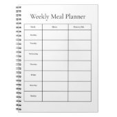 Wekelijkse Maaltijdplanner Notitieboek (Voorkant)
