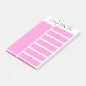 Wekelijkse maaltijdplanner post-it® notes (Schuin)