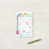 Wekelijkse maaltijdplanner post-it® notes (Op bureau)