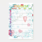 Wekelijkse maaltijdplanner post-it® notes (Voorkant)