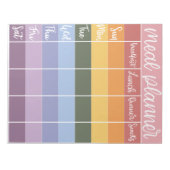Wekelijkse maaltijdplanner - Regenboog - Notitieblok (Voorkant)