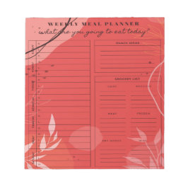 Wekelijkse maaltijdplanner: vereenvoudig uw boodsc notitieblok