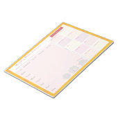 Wekelijkse maaltijdplanner zomer notitieblok (Schuin)