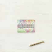 wekelijkse maandelijkse Habit Tracker Post it Bloc Post-it® Notes (Op bureau)