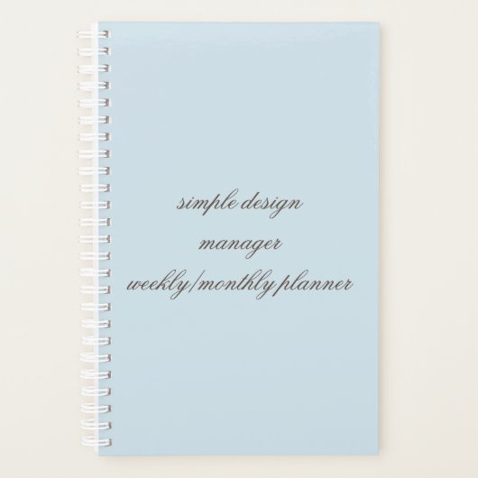 wekelijkse/maandelijkse planner (Voorkant)