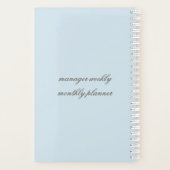 wekelijkse/maandelijkse planner (Achterkant)