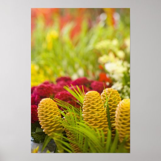 Wekelijkse markt voor groenten en fruit op vrijdag poster (Voorkant)