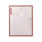Wekelijkse Meal Planner Najaaroverlapping Notitieblok (Linkerzijde)