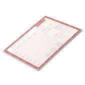 Wekelijkse Meal Planner Najaaroverlapping Notitieblok (Schuin)