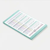 Wekelijkse microdosis vitamine en waterstof post-it® notes (Schuin)