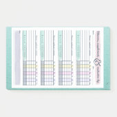 Wekelijkse microdosis vitamine en waterstof post-it® notes (Voorkant)