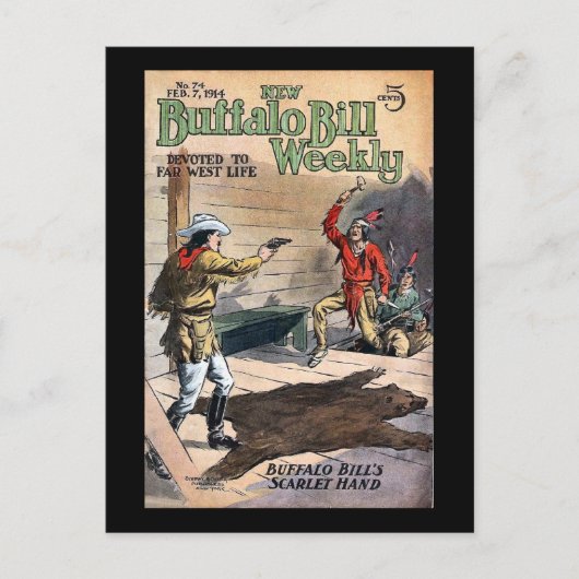 Wekelijkse nieuwe buffelrekening nr. 74 1914 briefkaart (Voorkant)