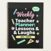 Wekelijkse Onderwijzers Planner: Lessen & Lachsalv Planner (Voorkant)