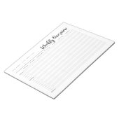 wekelijkse overzichtsnotitie voor uur notitieblok (Schuin)