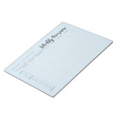 wekelijkse overzichtsnotitie voor uur notitieblok (Schuin)