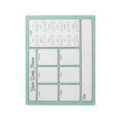 Wekelijkse Planner 2026 Kalender Dagelijks om elke Notitieblok (Linkerzijde)