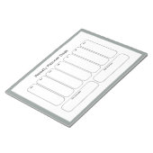 Wekelijkse planner bureau notitieblok (Schuin)