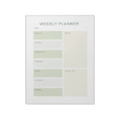 Wekelijkse planner Dagelijkse Time Block Afspraak Notitieblok (Linkerzijde)