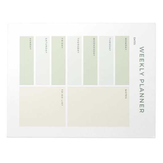 Wekelijkse planner Dagelijkse Time Block Afspraak Notitieblok (Voorkant)