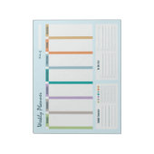 Wekelijkse planner gewoonte tracker takenlijst notitieblok (Linkerzijde)