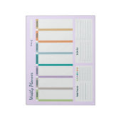 Wekelijkse planner Gewoonte tracker To Do-lijst No Notitieblok (Linkerzijde)