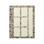 Wekelijkse planner met chaotische lijnen notitieblok (Linkerzijde)