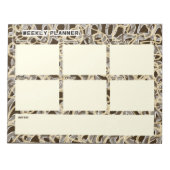 Wekelijkse planner met chaotische lijnen notitieblok (Voorkant)