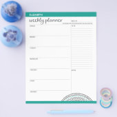 Wekelijkse Planner met de Naam van de Douane en Kl Flyer (Enkel)