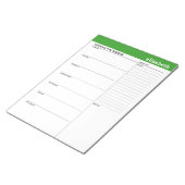 Wekelijkse Planner met de Naam van de Douane en Kl Notitieblok (Schuin)